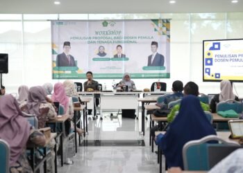 LP2M UIN Raden Intan Lampung (RIL) menggelar Workshop Penulisan Proposal bagi dosen pemula dan tenaga fungsional, Kamis (16/04/2026).