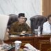 Audiensi dan sinergi menuju sukses PON XXIII 2032 dari Ketua Umum Komite Olahraga Nasional Indonesia (KONI) Provinsi Lampung beserta di Ruang Rapat Rektor lantai 8 Gedung Academic & Research Center UIN Raden Intan Lampung, Kamis (9/4/2026).