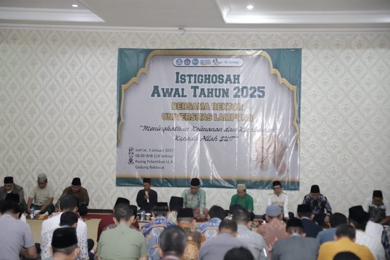 Unila Adakan Istigasah Mengawali Tahun 2025