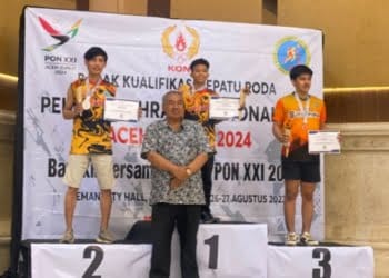 Atlet Sepatu Roda Lampung Raih Emas BK PON di Yogyakarta