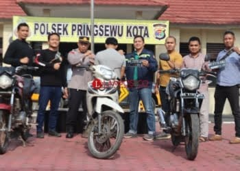 Curi Motor di Pringsewu Terekam CCTV, Pelaku Ditangkap 5 Jam Setelah Aksi
