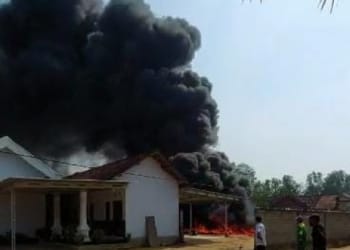 Gudang Elpiji di Lampung Tengah Terbakar