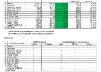 Harga Kebutuhan Pokok Naik, DKP Lampung Selatan Lakukan Gerakan Pangan Murah