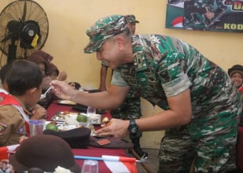 Kodim 0429/Lampung Timur Laksanakan Program Dapur Masuk Sekolah di SDN 1 Donomulyo