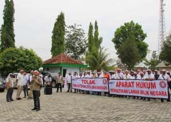 SPPN VII Demo PN Blambangan Umpu Tolak Konstatering