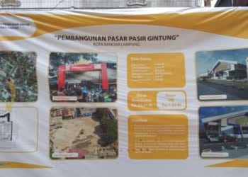 Begini Rancangan Pasar Pasir Gintung Bandar Lampung