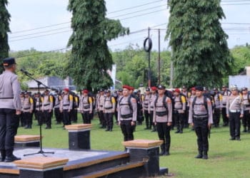 Apel Serpas Pam Pemilu 2024 di Way Kanan Siap Amankan Pemilu