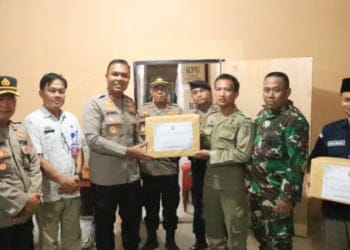 Kapolres Tulangbawang Cek Personel Pengamanan Surat Suara