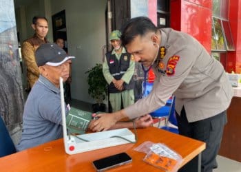 Polda Lampung Pastikan Kesehatan Petugas KPPS