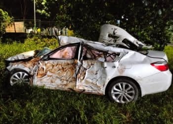 Sedan Seruduk Motor di Kedaton Sebabkan 1 Tewas dan 4 Luka    