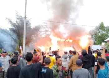 Massa Bakar Kantor Polhut TNBBS Buntut Serangan Harimau