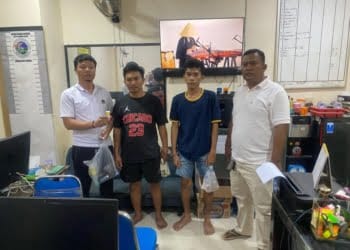 Polsek Penengahan Tangkap 4 Pemuda Sedang Pesta Sabu