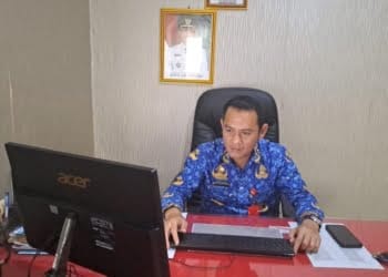 Kepala Bagian Tata Pemerintahan Setdakab Lampura, Imam Sampurna sampaikan penunjukan Penjabat Bupati