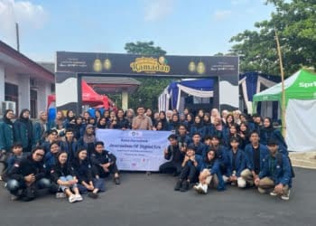 HMJ Sosiologi FISIP Unila belajar jurnalistik di Lampung Post, Minggu, 24 Maret 2024.