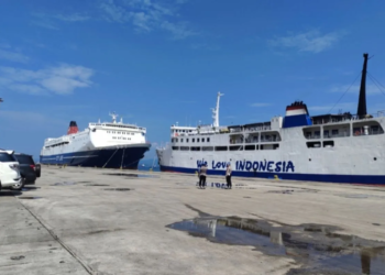 Suasana Pelabuhan Panjang beberapa waktu lalu.