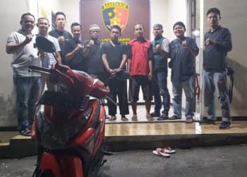 Polsek Natar Tangkap Pelaku Penggelapan 5 Unit Motor