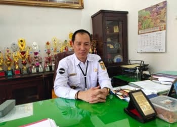 Kepala BKPSDM Kabupaten Way Kanan Andika Saputra, saat dikonfirmasi kuota penerimaan CPNS dan PPPK Way Kanan, Senin 18 Maret 2024.