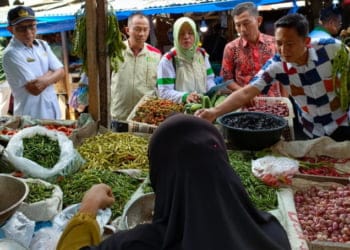 Harga 1 Kilogram Beras Premium di Pasar Gedongtataan Rp13.500
