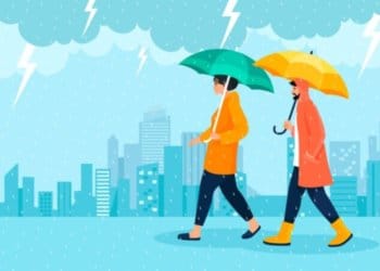 Hujan di wilayah Lampung