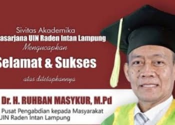 Guru Besar UIN Raden Intan Lampung Prof. HR Masykur Berpulang