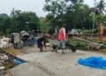 Desa Simpang Mesuji mulai lakukan pembangunan fisik tahun 2024. dengan menggunakan anggaran dana desa (Foto:Lampost/Ridwan Anas)