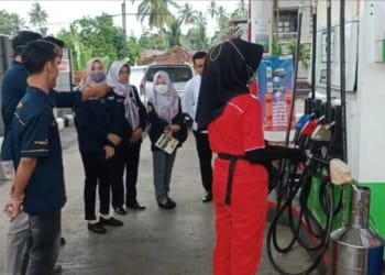 Polres Tanggamus cek SPBU di Tanggamus.