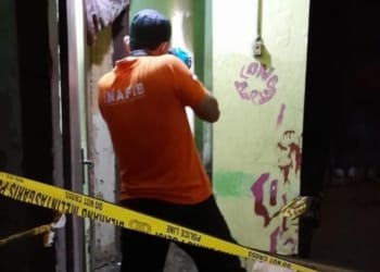 Inafis Polresta Bandar Lampung saat melakukan oleh TKP. Dok