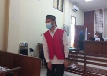 Saat putusan Fajar Wicaksono (Foto: Lampost.co/Salda Andala)