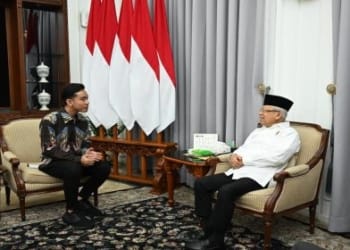 Gibran Rakabuming bertemu Wapres Ma'ruf Amin(BPMI/Setwapres)