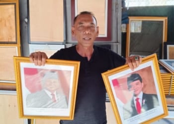 Belum Ada Peningkatan Penjualan Foto Presiden Terpilih di Lampung