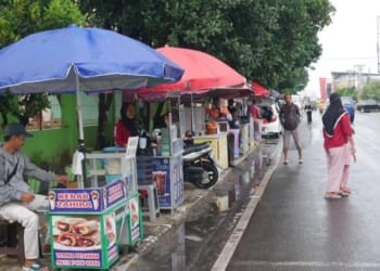 UMKM di Taman UMKM Bung Karno Bandar Lampung.