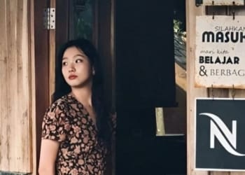 Aktris asal Korea Selatan Kim Go-eun saat berada di Garut, Indonesia untuk proyek terbarunya. Antara/Instagram.com @ggonekim/am