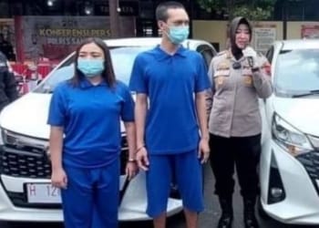 Penggelapan mobil. Sepasang suami istri menggelapkan 60 mobil di Kabupaten Semarang dan Salatiga, Jawa Tengah. (MI/Akhmad Safuan)