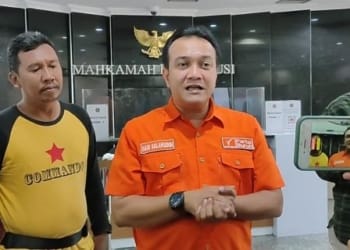 Ketua tim kuasa hukum Partai Buruh dan Partai Gelora Said Salahudin.(MI/TRI SUBARKAH)