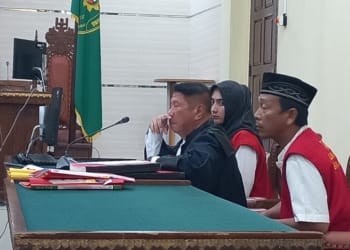 Adelia Putri Salma menjalani sidang. Dok
