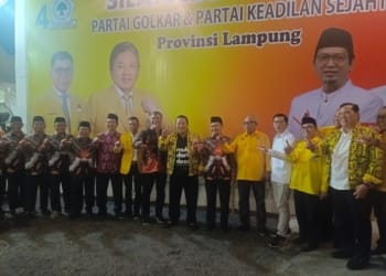 PKS bersilahturahmi di Rumah Pemenangan Partai Golkar Lampung, Jumat Malam, 24 Mei 2024. Dok
