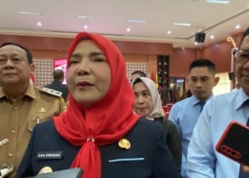 Wali Kota Bandar Lampung, Eva Dwiana. Lampost.co/Andre Prasetyo Nugroho.