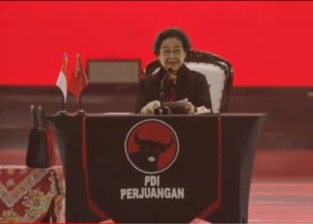 Ketua Umum PDIP, Megawati, saat Rakernas V PDIP, di Ancol, Jakarta Utara, Jumat, 24 Mei 2024. Tangkapan layar Youtube PDIP Perjuangan