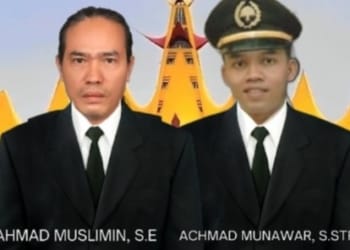 Bakal pasangan calon (paslon) gubernur dan wakil gubernur Lampung, Ahmad Muslimin - Achmad Munawar. Dok
