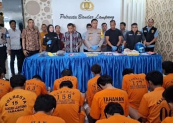 15 Buronan Dibekuk Selama Operasi Sikat Krakatau