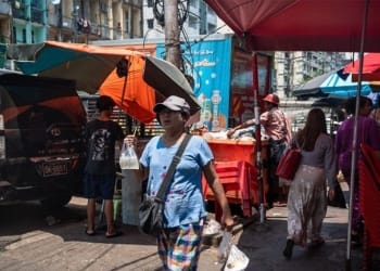 cuaca panas ekstrem di Myanmar