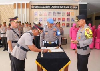 Dua Pejabat di Polresta Bandar Lampung Diganti