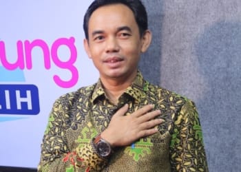 Komisioner KPU Lampung Bidang Pusat Data dan Informasi (Pusdatin) Agus Riyanto. (Foto: Lampost.co/Zainuddin)