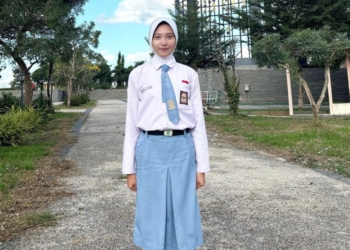 Mutia Alvanie, siswi SMA Negeri (SMAN) 1 Kota Gajah, Lampung Tengah, akan menjadi salah satu anggota pasukan Pengibar Bendera Pusaka (Paskibraka) di Ibu Kota Nusantara (IKN) pada 17 Agustus 2024. Dok