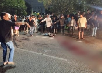 Kecelakaan tunggal itu terjadi di Jalan Teuku Umar, Kecamatan Kedaton, Bandar Lampung, sekitar pukul 00.00, Sabtu dini hari, 1 Juni 2024. Dok warga