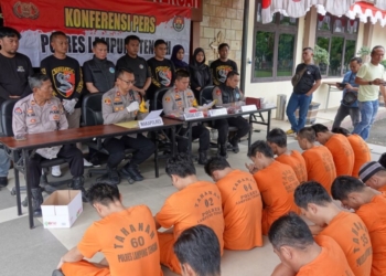 77 Tersangka Kasus Narkotika Ditangkap selama Dua Pekan di Lamteng