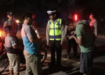 Polres Tuba Gelar Patroli dan Razia Perbatasan di Malam Akhir Pekan