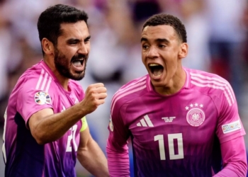 Musiala dan Gundogan, dua pencetak gol Timnas Jerman ke gawang Hongaria dalam pertandingan kedua Euro 2024, Rabu malam, 19 Juni 2024. Foto: Instagram Euro2024