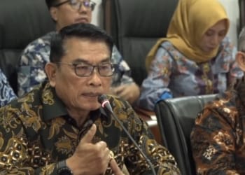 Kepala Staf Kepresidenan Moeldoko membantah bahwa ada upaya pemerintah membiayai program makan gratis dan pembangunan IKN lewat dana Tapera. Dok/Antara