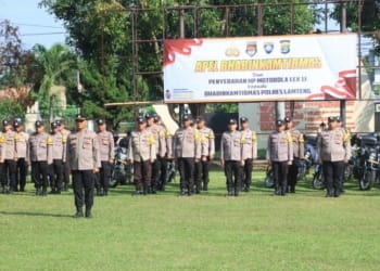 Bhabinkamtibmas di Lamteng Dikumpulkan Jelang Pilkada Serentak 2024